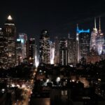 City Architecture - A breathtaking aerial view of New York City's il #12404927