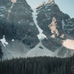 Mountain Landscapes - Stunning view of the Canadian Rockies with snow- #1450572