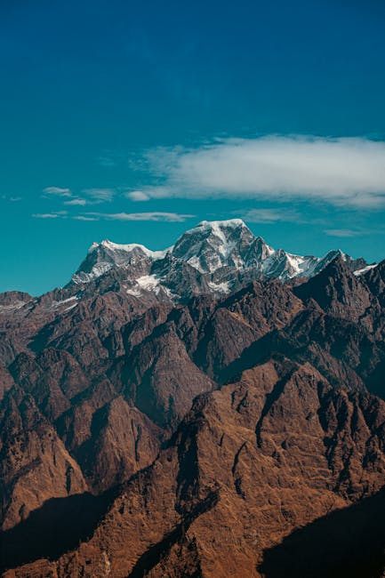 Mountain Landscapes - Stunning view of the snow-capped peaks in Auli L #14917960