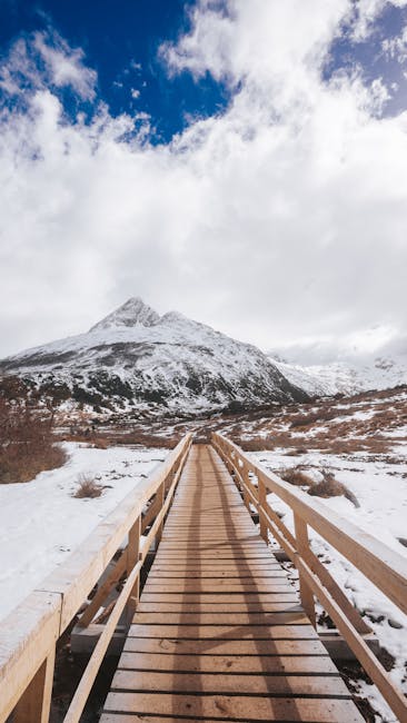 Mountain Landscapes - Explore the snowy landscape of Ushuaia, Argentin #18789211