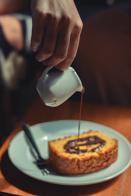 Food Aesthetics - Close-up of a scrumptious cake with chocolate sa #22884712