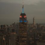 City Architecture - Aerial view of New York City with the Empire Sta #24589341