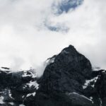 Mountain Landscapes - Stunning view of rugged mountain peaks and cloud #26382509