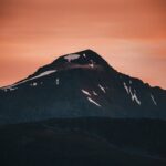 Mountain Landscapes - Stunning silhouette of a snow-capped mountain un #2669167