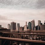 City Architecture - Urban skyline of New York City with bridges and  #28638640