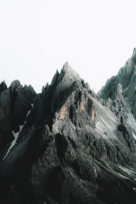 Mountain Landscapes - Stunning day view of the jagged Dolomites mounta #28701196