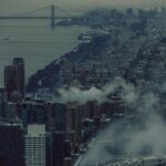 City Architecture - A dramatic aerial view of New York City skyline  #29906767