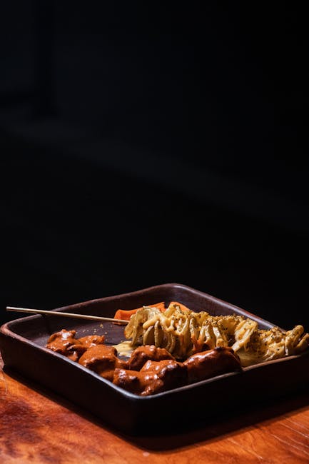 Food Aesthetics - Delicious grilled skewers of meat and vegetables #32757020