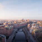 City Architecture - Explore the stunning aerial view of Hamburg's ic #35059186