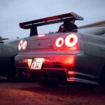 Luxury Cars - Nissan Skyline GT-R with illuminated taillights  #36086307