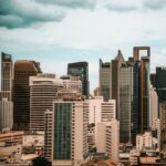 City Architecture - Dramatic view of Bangkok's skyline showcasing mo #36583435
