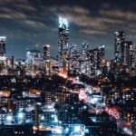 City Architecture - Stunning night view of Toronto's illuminated sky #6327796